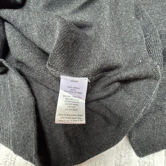 Horny Toad Mens Wool 1/4 Zip Mock Pullover Sweater Size Large Gray Lightweight - Picture 6 of 8